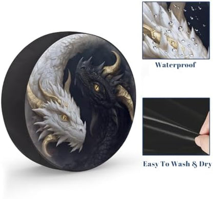 Dragon Spare Tire Cover Waterproof Dust-Proof Spare Wheel Covers - Image 4