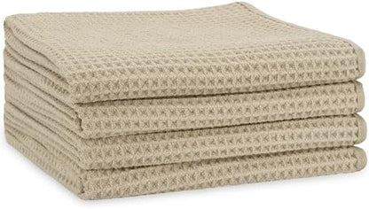 S&T INC. Aura Waffle Hand Towels, 4 Pack by STINC