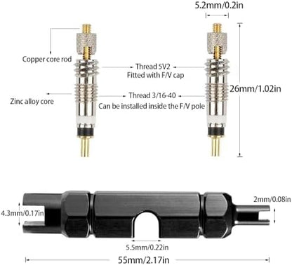 Presta Valve Core Bike Valve Core Removal Tool MTB Tire Valve Stem Repair - Image 2