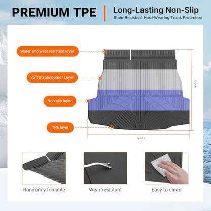 powoq Cargo Mat Trunk Mat Compatible - Image 6