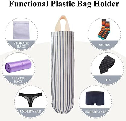 TOGETRUE Plastic Bag Holder, Wall Mount Grocery Bag Holder, Reusable Trash Bags - Image 5