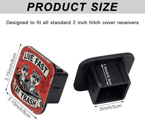 2" Trailer Hitch Cover Rubber Receiver Tube Cap Trailer Hitch Covers - Image 2