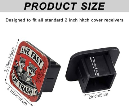 2" Trailer Hitch Cover Rubber Receiver Tube Cap Trailer Hitch Covers - Image 2