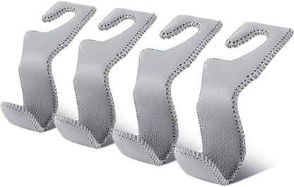 EldHus Car Seat Hooks for Purses and Bags, 4 Pack Car Purse Holder for Grocery by HeadrestHooks