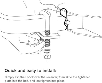 Hitch Tightener 4Pcs 2 Inch Anti Rattle Tow Clamp Heavy Duty Trailer Damper - Image 4
