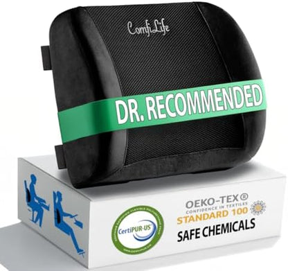 ComfiLife Lumbar Support Back Pillow Office Chair and Car Seat Cushion by ComfiLife