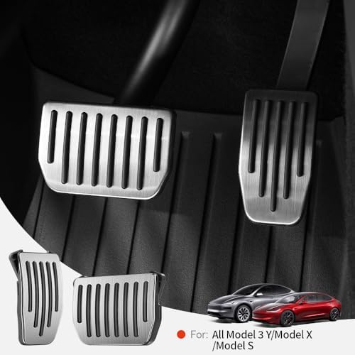 YONZEE Pedal Covers for Tesla Model Y Juniper 2025-2026 and Model 3 Highland - Image 2