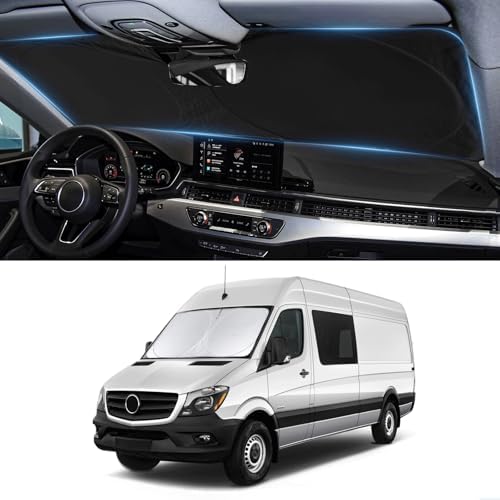 Windshield Sunshade for 2007-2026 Mercedes Benz Sprinter Window Sun Shades - Image 6