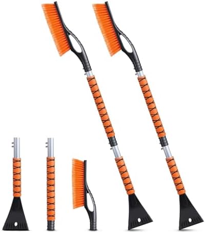 EcoNour 43" Ice Scraper for Car Windshield | 3 Parts Detachable Snow Brush by EcoNour