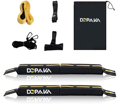 Kayak Roof Racks, Soft Roof Rack Pads, Universal Car Roof Rack by Dopaka
