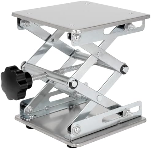 2 Pack 8 x 8 Inch Lab Scissor Jack, Stainless Steel Lab Lift Stand Table - Image 6