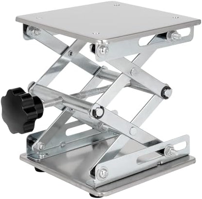 2 Pack 8 x 8 Inch Lab Scissor Jack, Stainless Steel Lab Lift Stand Table - Image 6