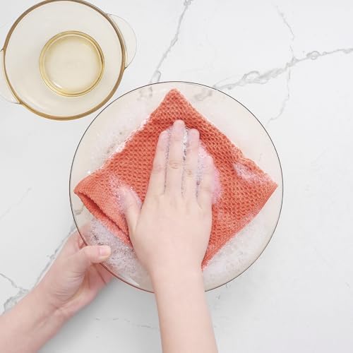 Homaxy 100% Cotton Waffle Weave Kitchen Dish Cloths 6-Pack - Image 4