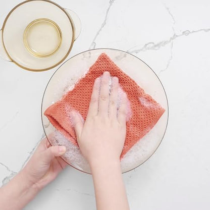Homaxy 100% Cotton Waffle Weave Kitchen Dish Cloths 12-Pack - Image 4