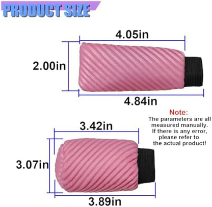 Craedli 2PCS Car Gear Shift Knob Cover & Handbrake Cover, Comfortable Anti-Slip - Image 2