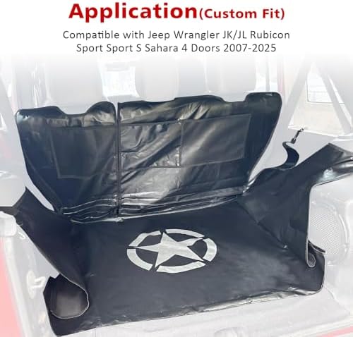 SUNPIE Trunk Mat for Pet Dog for Jeep Wrangler JK/JL 4 Doors 2007-2026 - Image 6