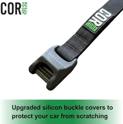 COR Surf Aero Roof Rack Pads, No-Scratch Tie Down Straps, 28in Narrow 10ft - Image 3