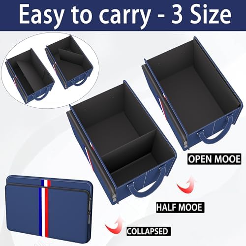 Homeve Trunk Organizer for Car, Waterproof Collapsible 3 Compartments Car - Image 3