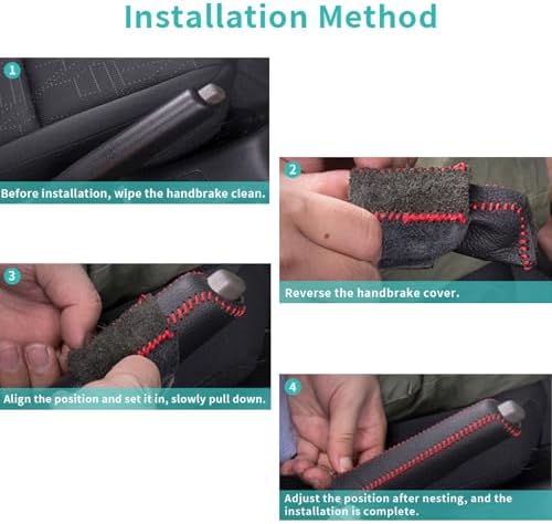 Black Blue Handbrake Cover Compatible - Image 7