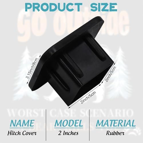 Go Outside Worst Case Scenario Hitch Cover Fits - Image 2