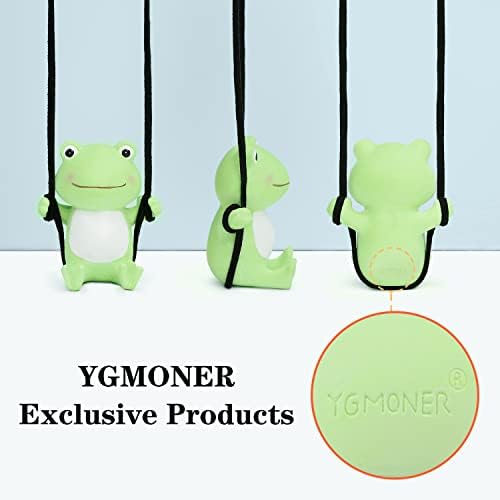 YGMONER Cute Swinging Frog Car Rear View Mirror Hanging Accessories Funny Car - Image 6