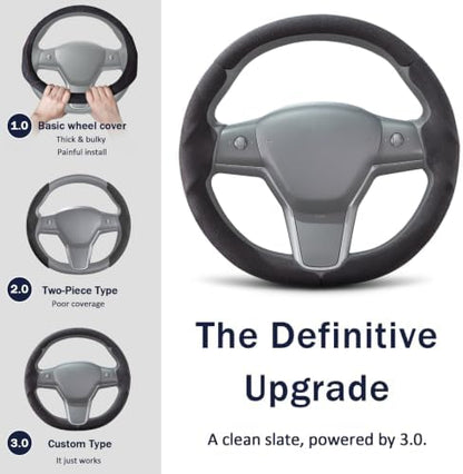 Steering Wheel Cover for Tesla Model 3 2017-2023/ Model Y 2020-2024 - Image 4