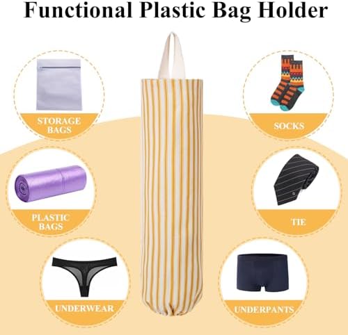 TOGETRUE Plastic Bag Holder, Wall Mount Grocery Bag Holder, Reusable Trash Bags - Image 4