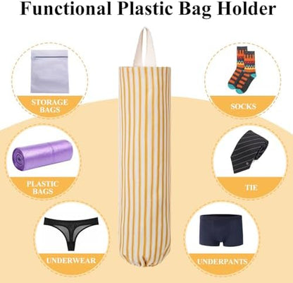 TOGETRUE Plastic Bag Holder, Wall Mount Grocery Bag Holder, Reusable Trash Bags - Image 4