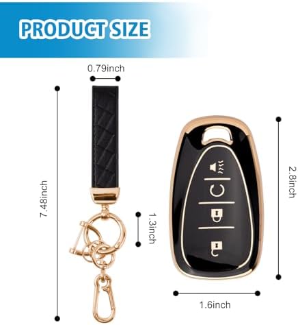 Rislobx Key Fob Cover Fit for Chevy Key, Car Key Case Protector for Volt Bolt - Image 3