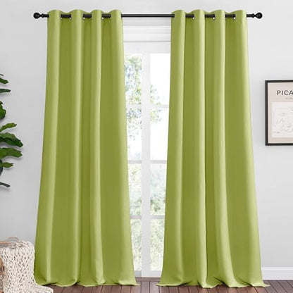 NICETOWN Blackout Curtains for Living Room 2 Panels 55" x 120" Fresh Green by NICETOWN