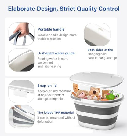 Collapsible Bucket, Upgraded 16L Collapsible Mop Bucket - Image 5