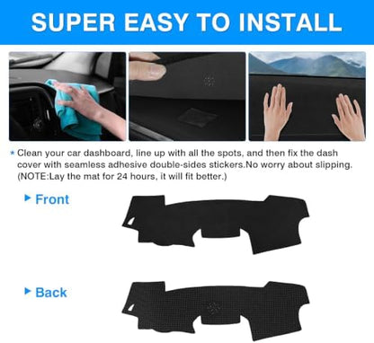 Autorder Dashboard Cover Mat for Toyota RAV4 2006-2012 Accessories Dash Cover - Image 5
