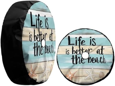 Delerain Life is Better at the Beach Spare Tire Cover - Image 3