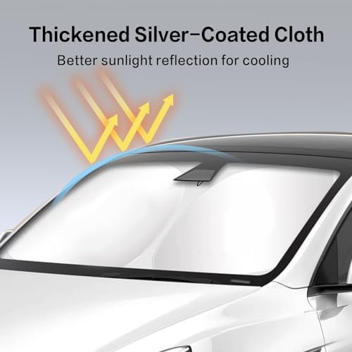 300T Sunshade for Tesla Model Y Model 3, Car Accessories 2026 for Tesla - Image 5