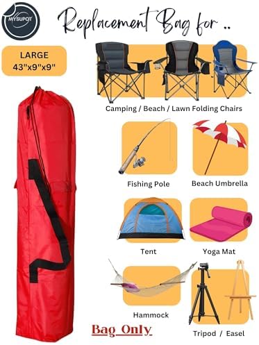 43"x9"x9" Replacement Bag for Folding Camping Chair, Camp Chairs, Yoga Mat - Image 5