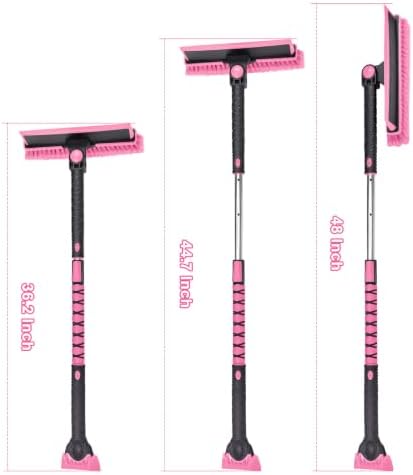 HEEYA 48 Inch Snow Brush with Squeegee and Ice Scraper - Image 7