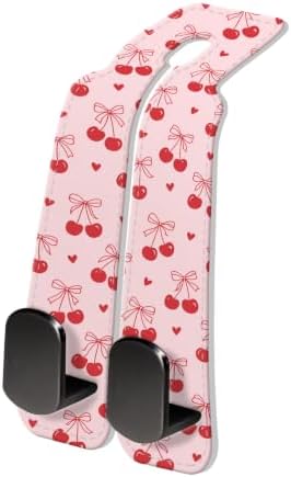PU Leather Car Seat Hook, Storage Headrest Hanger, Cute Car Backseat Organizer by Unknown