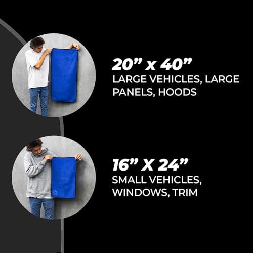 The Rag Company Dry Me A River Car Drying Towel, 20x40 in - Image 2