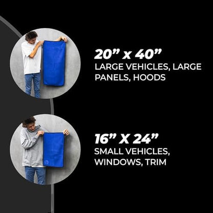 The Rag Company Dry Me A River Car Drying Towel, 20x40 in - Image 2