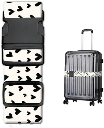 Luggage Straps for Suitcases, Heavy Duty Travel Belt by JYCardPKT
