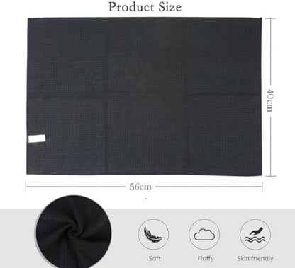 VIVOTE Black Tea Towels for Kitchen Microfibre Kitchen Dish Towel 40x56cm - Image 2