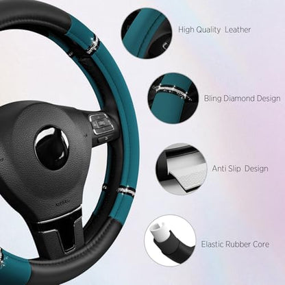 Road Comfort Leather Steering Wheel Cover – Premium Anti-Slip Car Steering - Image 4