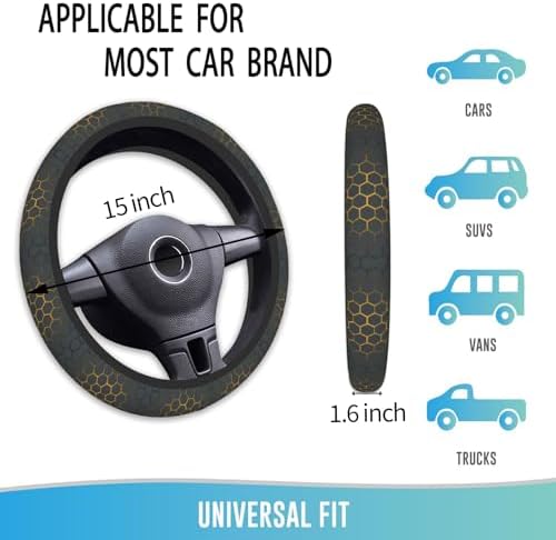 Steering Wheel Cover 15 Inch Breathable - Image 4