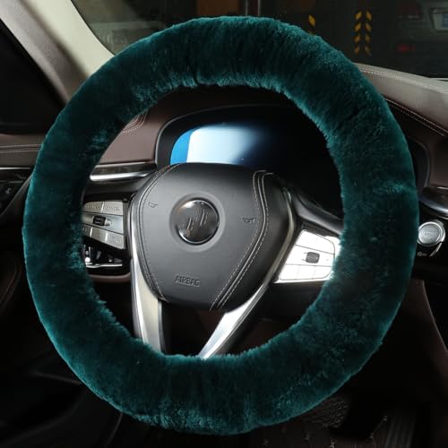 OGLAND Fuzzy Sheepskin Car Steering Wheel Cover by OGLAND