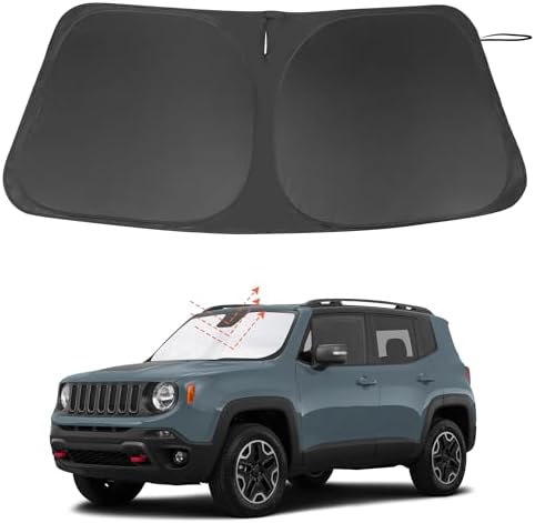 Windshield Sun Shade for 2015-2024 Jeep Renegade Accessories by LHFLIVE