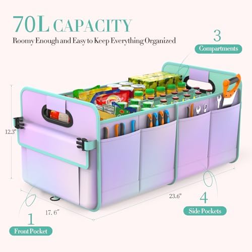 titiyiof Trunk Organizer For Suv&Sedan, Car Organizers&Storage, Waterproof - Image 3