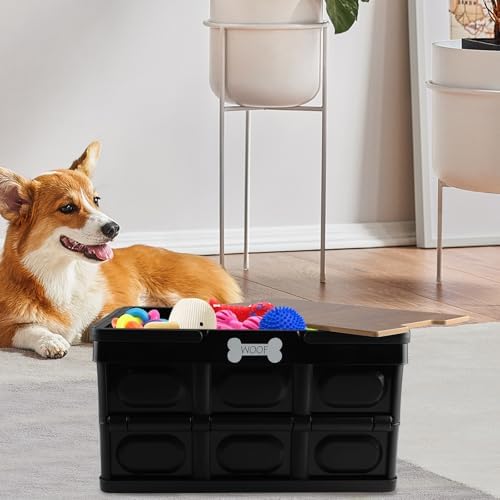 Outdoor Dog Toy Bin wtih Handles, Collapsible Dog Stuff Organizer Portable - Image 7