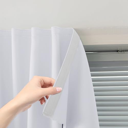 Stick On Blackout Curtains No Drill Required Self Adhesive Window Coverings by Sovtfides
