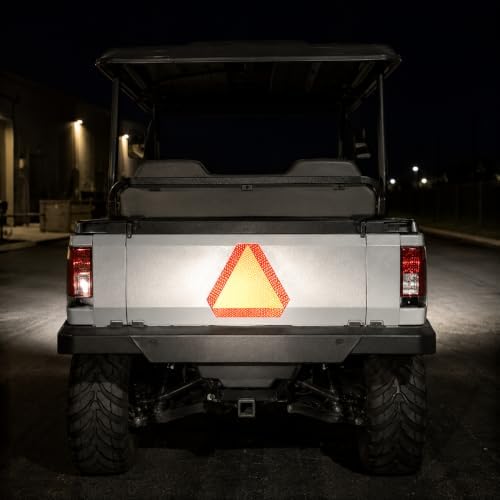 IGNIXIA Slow Moving Vehicle Sign, PVC Vinyl Decal Slow Moving Vehicle Triangle - Image 3