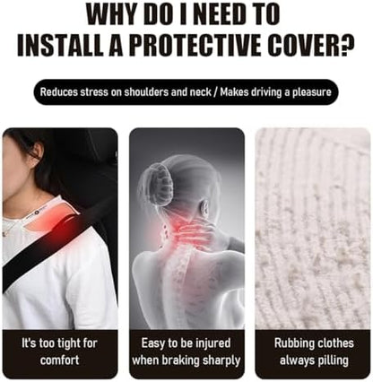 Yourkar 2 PCS Car Seat Belt Cover, Soft Auto Seatbelt Protector - Image 4